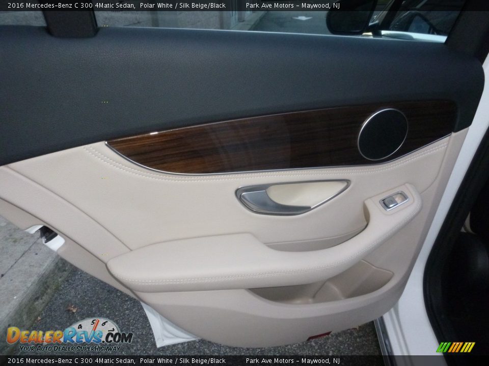 2016 Mercedes-Benz C 300 4Matic Sedan Polar White / Silk Beige/Black Photo #14