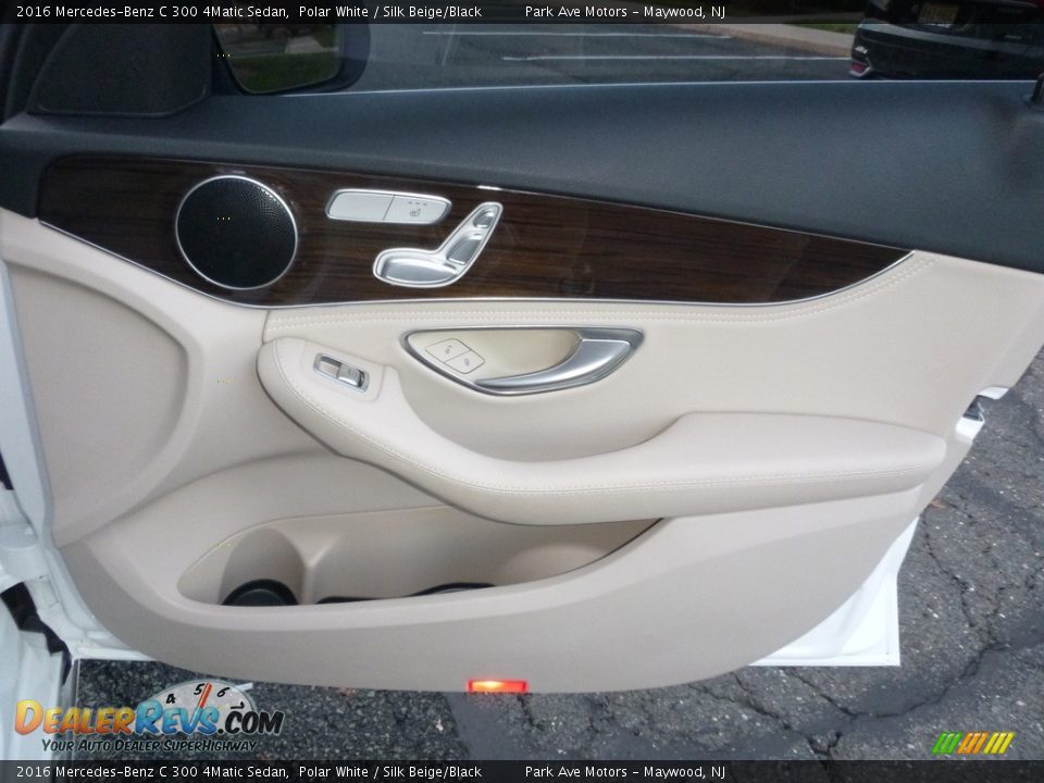 2016 Mercedes-Benz C 300 4Matic Sedan Polar White / Silk Beige/Black Photo #18