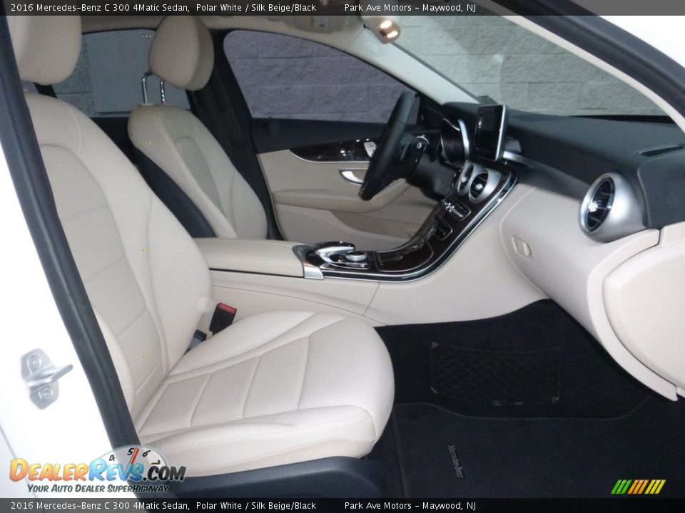 2016 Mercedes-Benz C 300 4Matic Sedan Polar White / Silk Beige/Black Photo #21