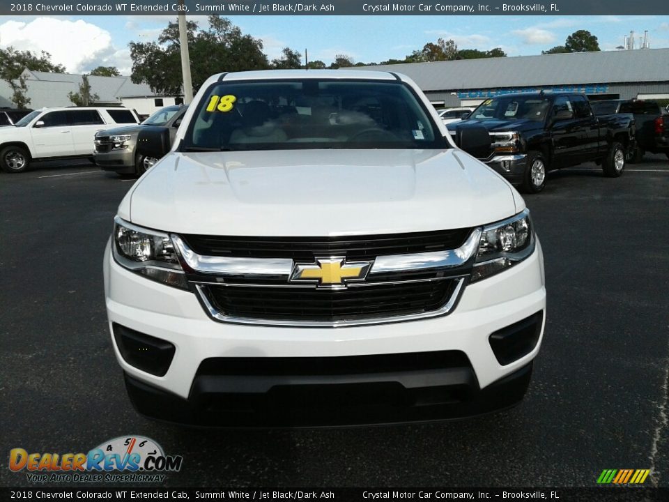 2018 Chevrolet Colorado WT Extended Cab Summit White / Jet Black/Dark Ash Photo #8