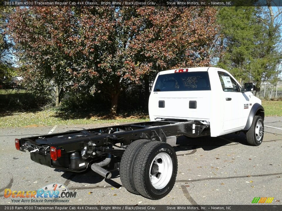2018 Ram 4500 Tradesman Regular Cab 4x4 Chassis Bright White / Black/Diesel Gray Photo #6