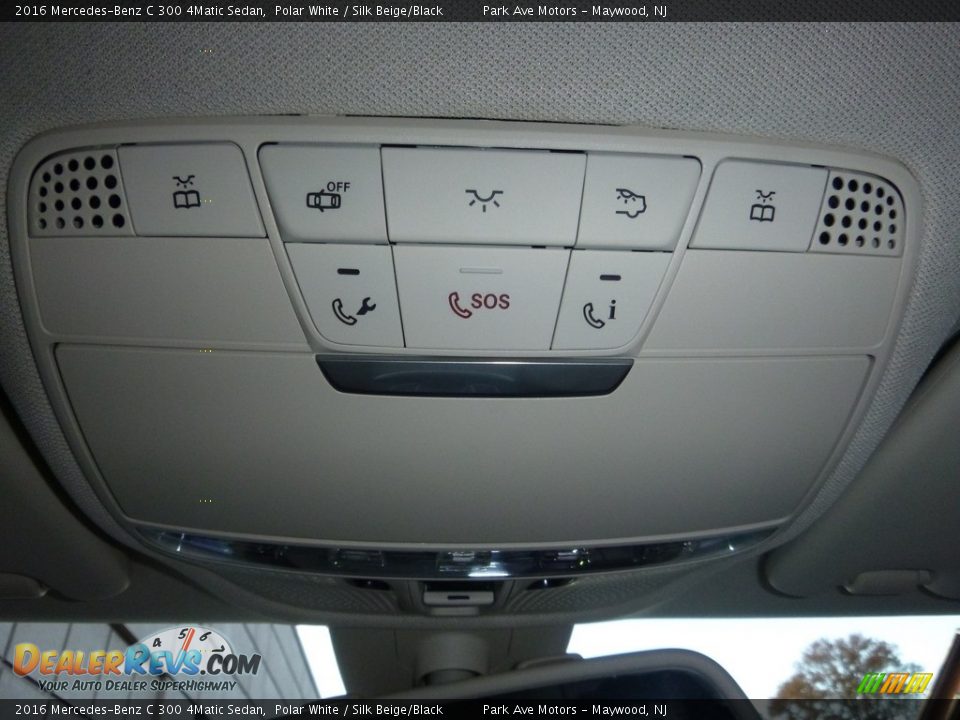 2016 Mercedes-Benz C 300 4Matic Sedan Polar White / Silk Beige/Black Photo #35