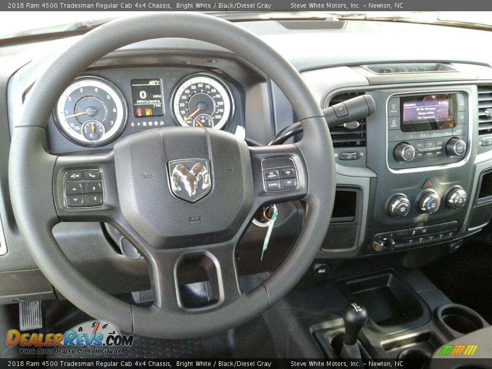 2018 Ram 4500 Tradesman Regular Cab 4x4 Chassis Bright White / Black/Diesel Gray Photo #22
