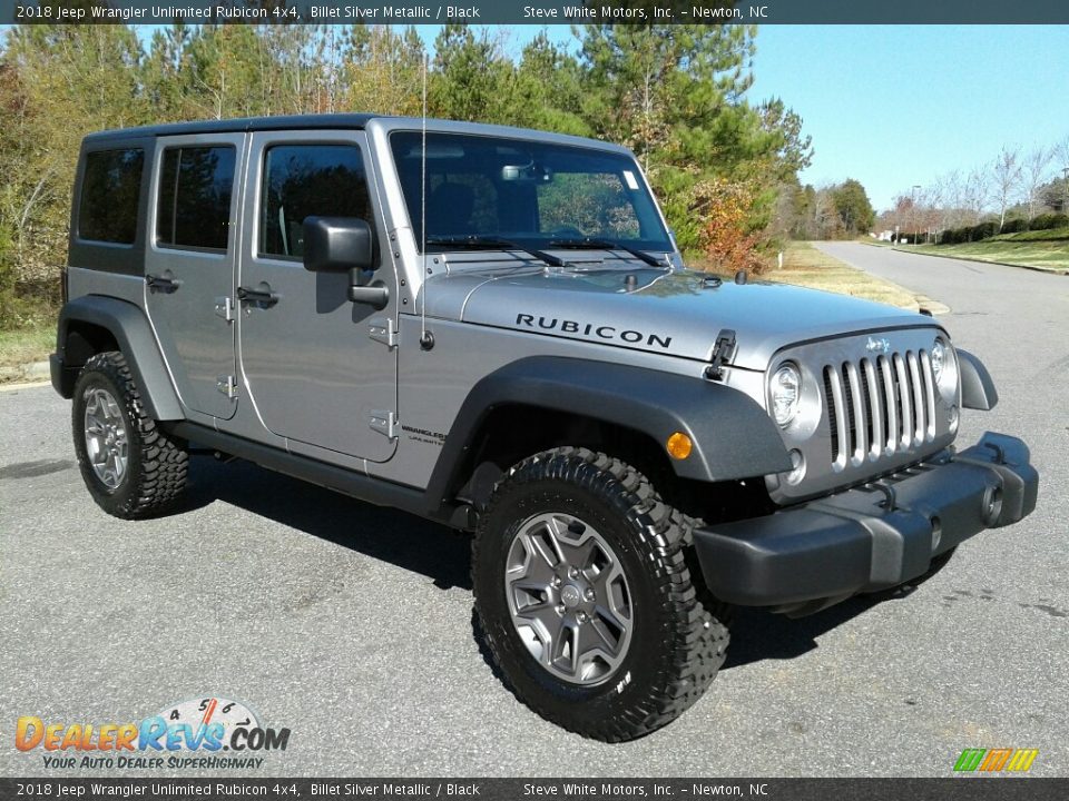 2018 Jeep Wrangler Unlimited Rubicon 4x4 Billet Silver Metallic / Black Photo #4