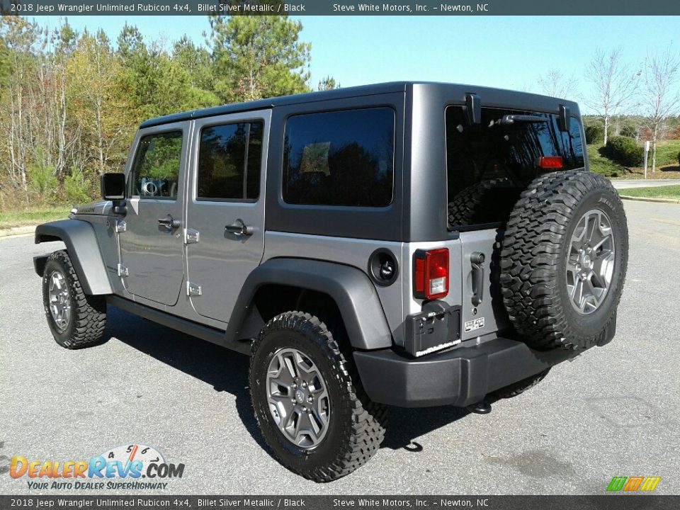 2018 Jeep Wrangler Unlimited Rubicon 4x4 Billet Silver Metallic / Black Photo #8
