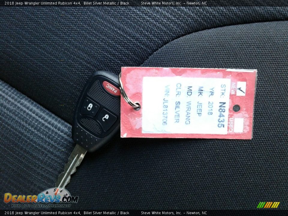 2018 Jeep Wrangler Unlimited Rubicon 4x4 Billet Silver Metallic / Black Photo #27
