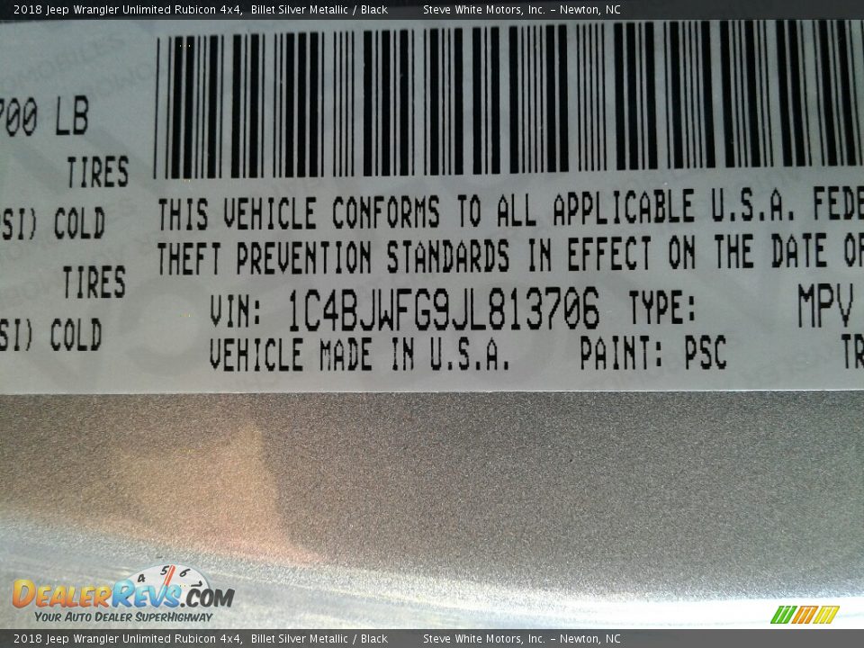2018 Jeep Wrangler Unlimited Rubicon 4x4 Billet Silver Metallic / Black Photo #29