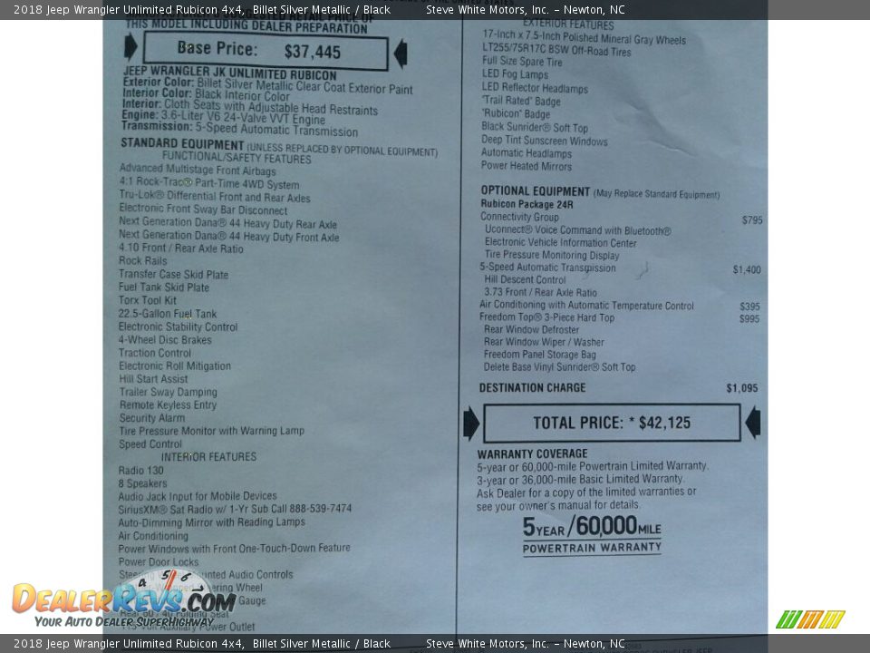 2018 Jeep Wrangler Unlimited Rubicon 4x4 Billet Silver Metallic / Black Photo #30