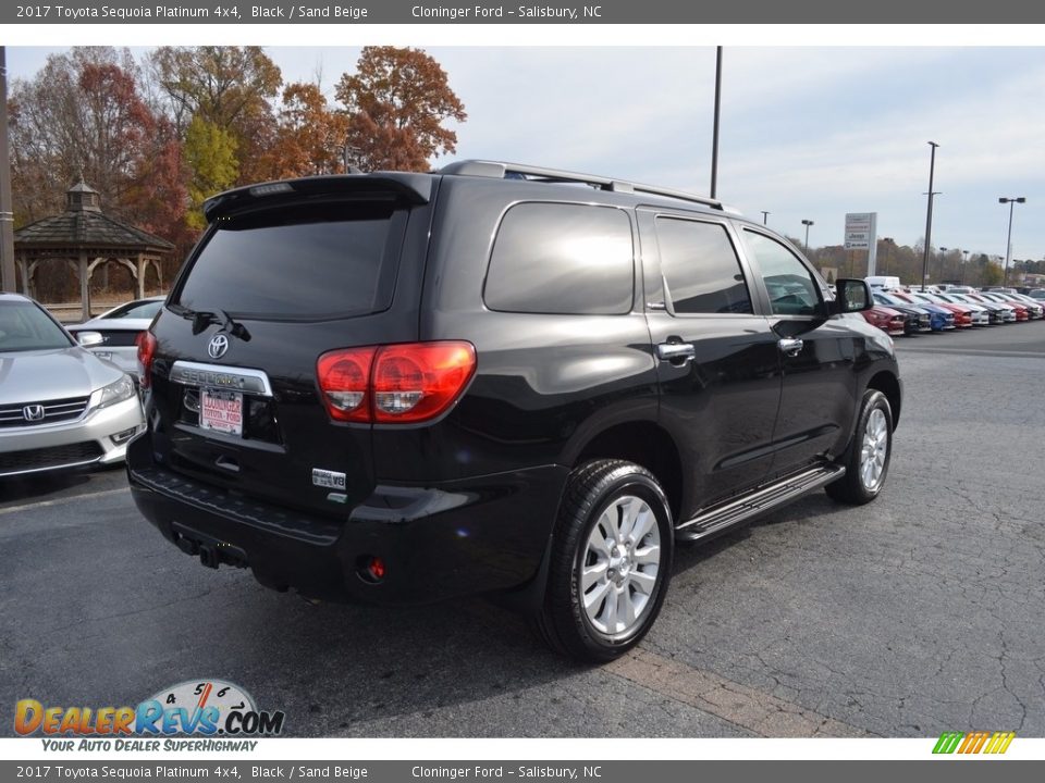 2017 Toyota Sequoia Platinum 4x4 Black / Sand Beige Photo #3