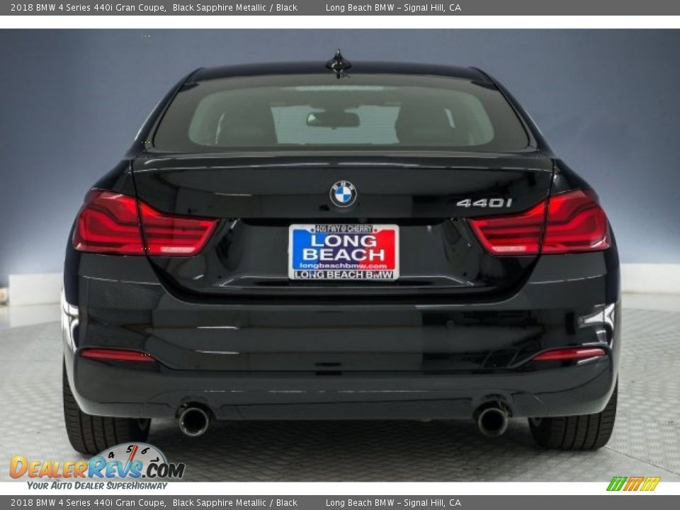 2018 BMW 4 Series 440i Gran Coupe Black Sapphire Metallic / Black Photo #3