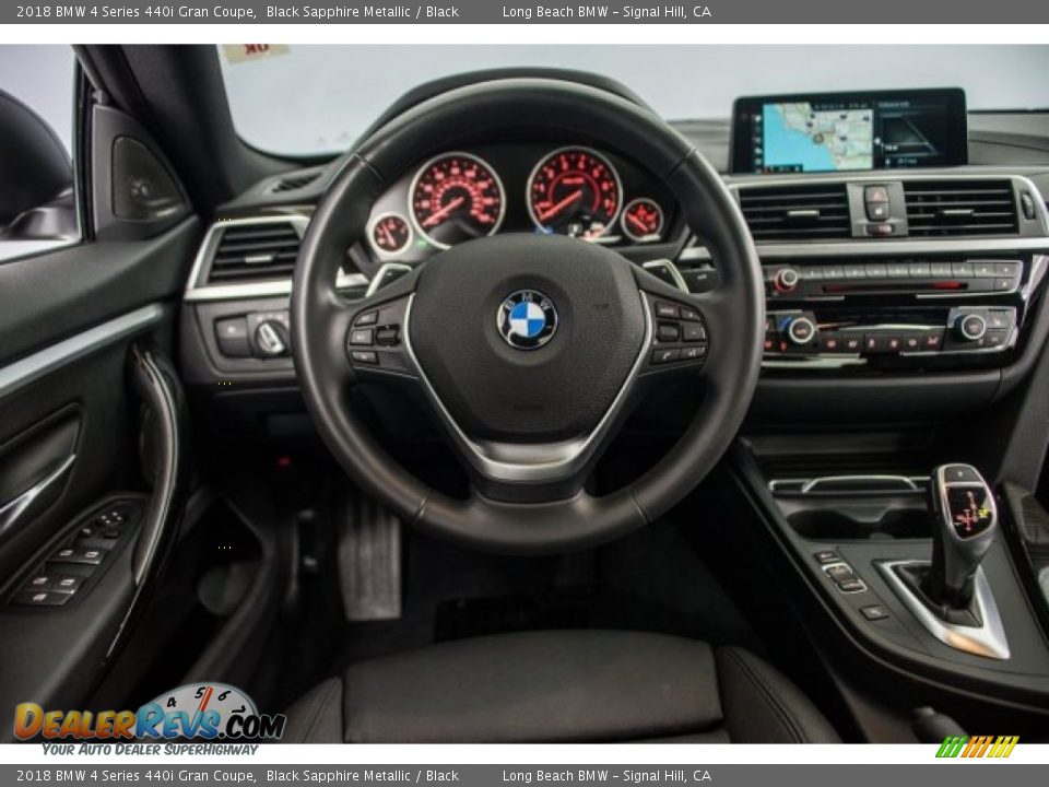 2018 BMW 4 Series 440i Gran Coupe Black Sapphire Metallic / Black Photo #4
