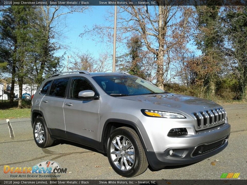 2018 Jeep Cherokee Limited Billet Silver Metallic / Black Photo #4
