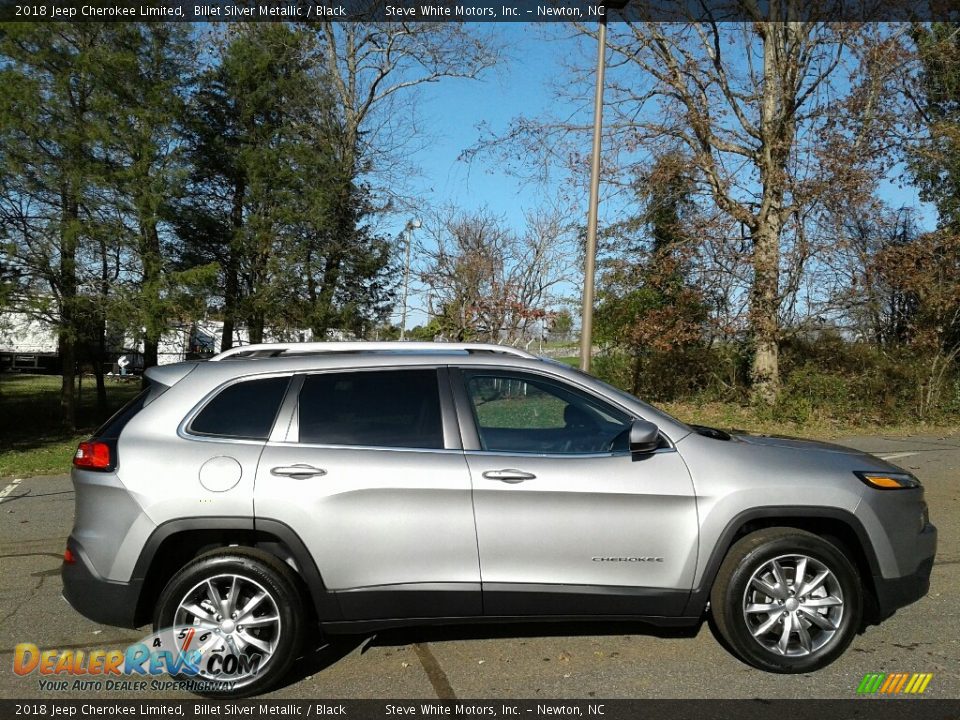 2018 Jeep Cherokee Limited Billet Silver Metallic / Black Photo #5