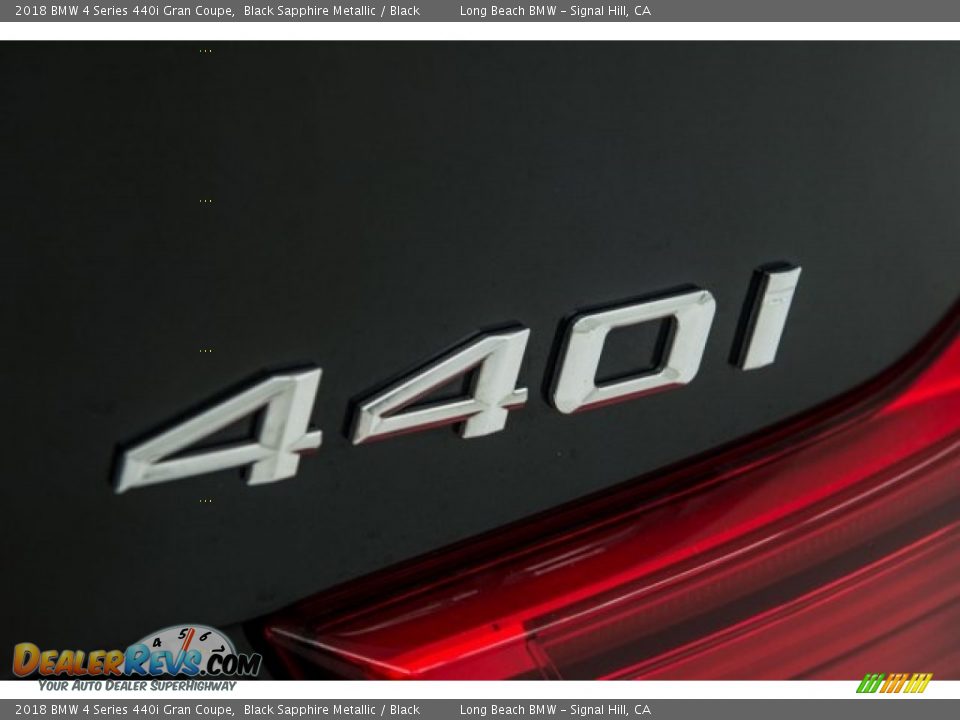 2018 BMW 4 Series 440i Gran Coupe Black Sapphire Metallic / Black Photo #7