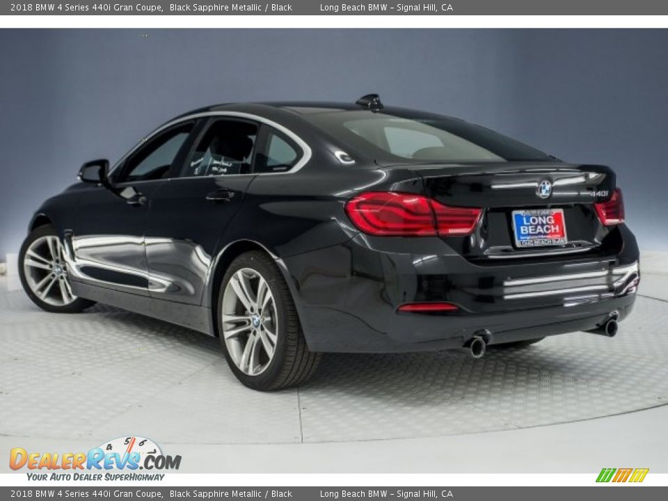 2018 BMW 4 Series 440i Gran Coupe Black Sapphire Metallic / Black Photo #10