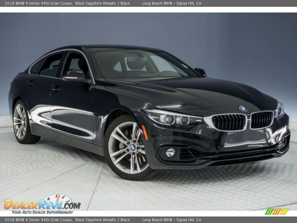 2018 BMW 4 Series 440i Gran Coupe Black Sapphire Metallic / Black Photo #12