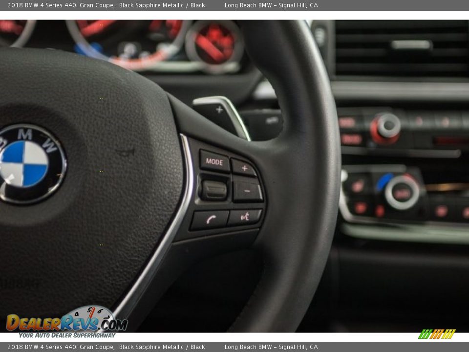 2018 BMW 4 Series 440i Gran Coupe Black Sapphire Metallic / Black Photo #14