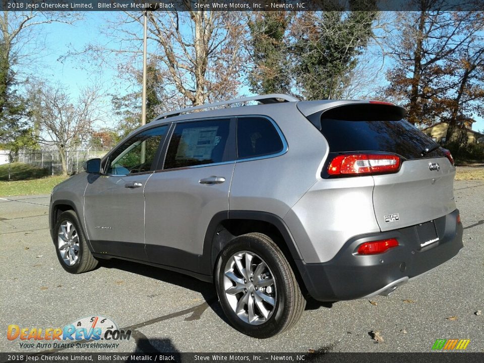 2018 Jeep Cherokee Limited Billet Silver Metallic / Black Photo #8