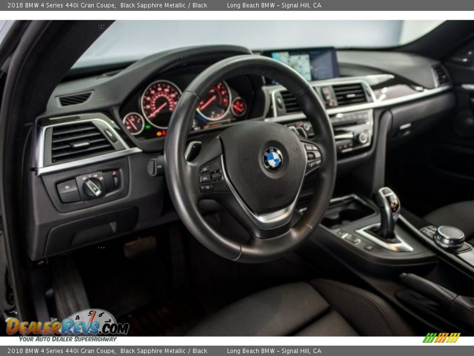 2018 BMW 4 Series 440i Gran Coupe Black Sapphire Metallic / Black Photo #15