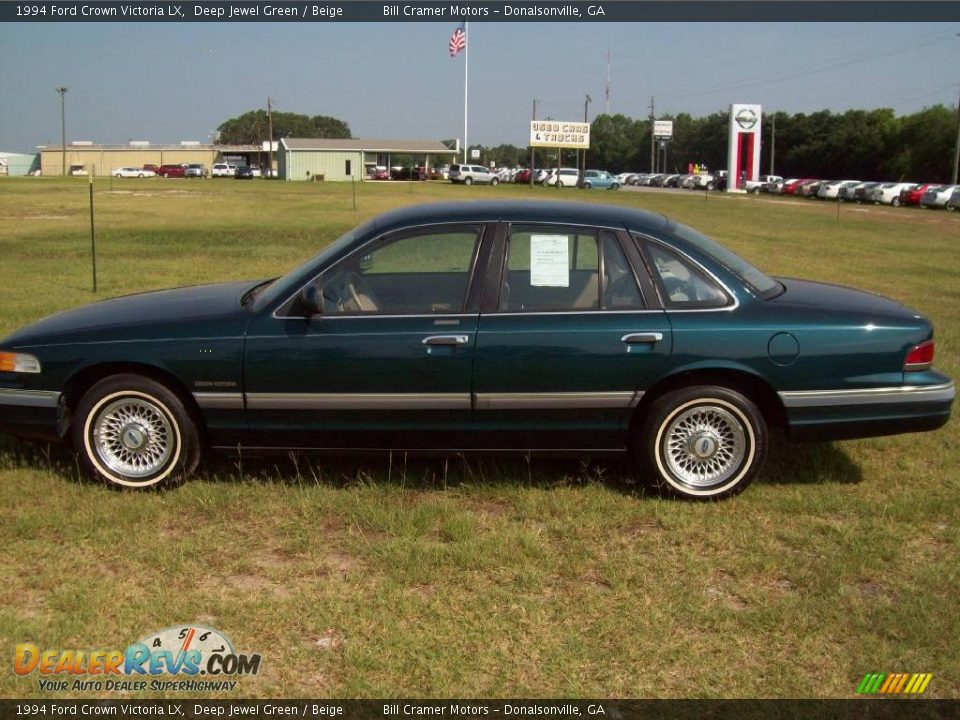 1994 Ford Crown Victoria Lx Deep Jewel Green Beige Photo 5 0434