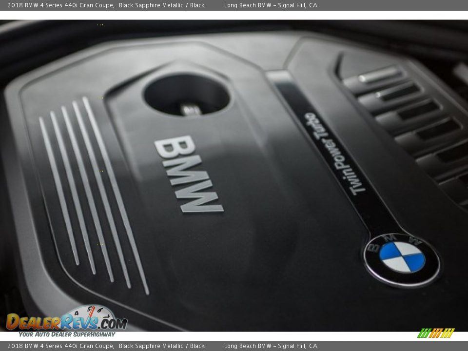 2018 BMW 4 Series 440i Gran Coupe Black Sapphire Metallic / Black Photo #24