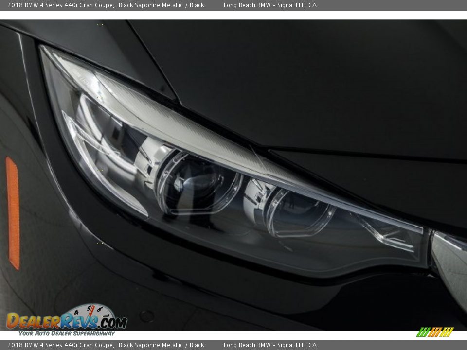 2018 BMW 4 Series 440i Gran Coupe Black Sapphire Metallic / Black Photo #25