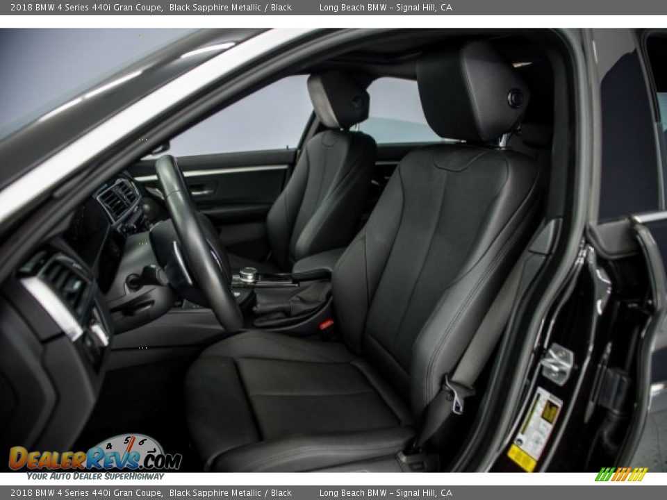 2018 BMW 4 Series 440i Gran Coupe Black Sapphire Metallic / Black Photo #28