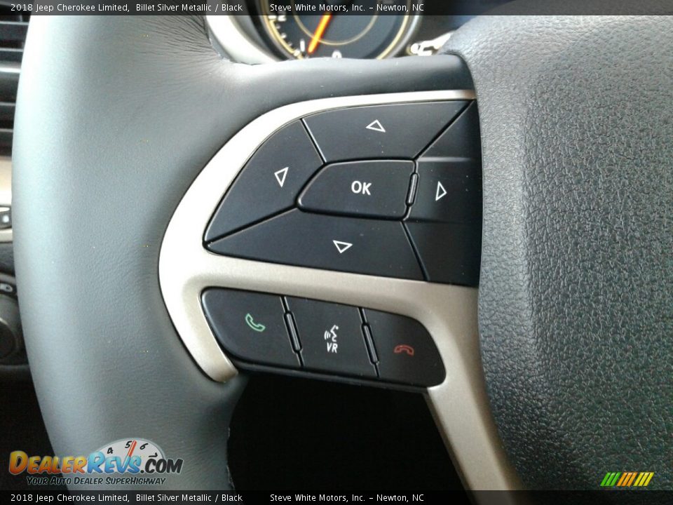 2018 Jeep Cherokee Limited Billet Silver Metallic / Black Photo #16