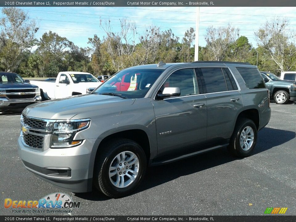 2018 Chevrolet Tahoe LS Pepperdust Metallic / Cocoa/Dune Photo #1