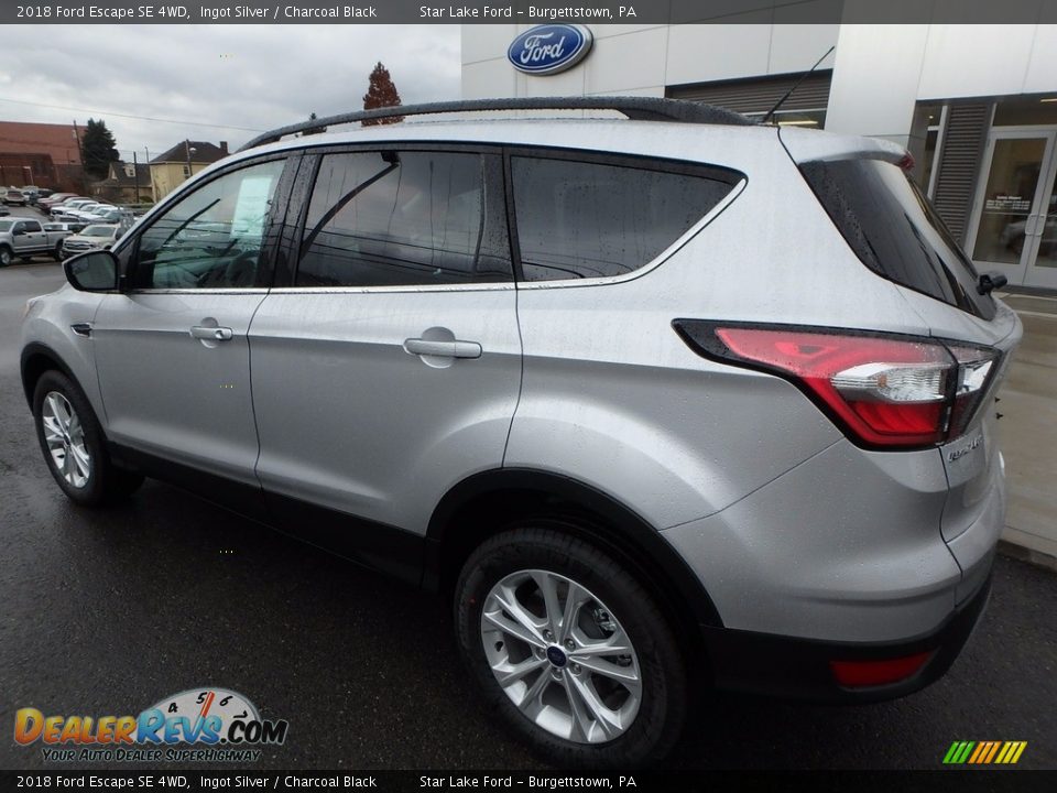 2018 Ford Escape SE 4WD Ingot Silver / Charcoal Black Photo #8