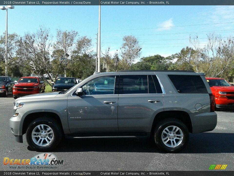2018 Chevrolet Tahoe LS Pepperdust Metallic / Cocoa/Dune Photo #2