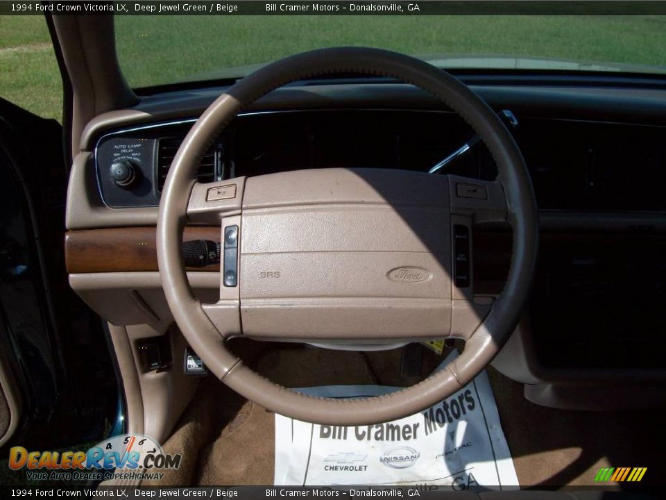 1994 Ford Crown Victoria LX Deep Jewel Green / Beige Photo #9