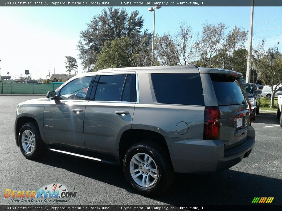 2018 Chevrolet Tahoe LS Pepperdust Metallic / Cocoa/Dune Photo #3