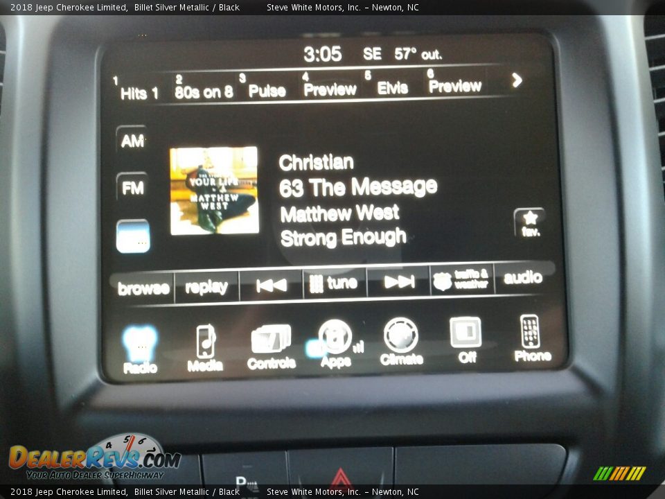 2018 Jeep Cherokee Limited Billet Silver Metallic / Black Photo #20