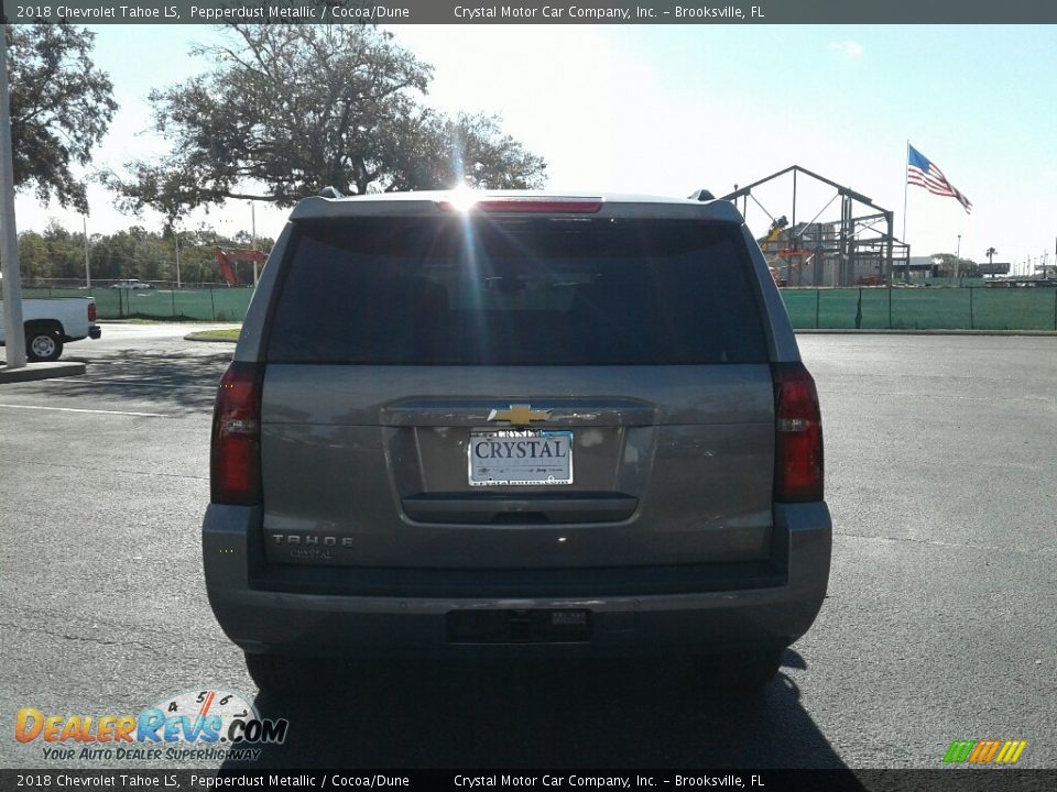 2018 Chevrolet Tahoe LS Pepperdust Metallic / Cocoa/Dune Photo #4