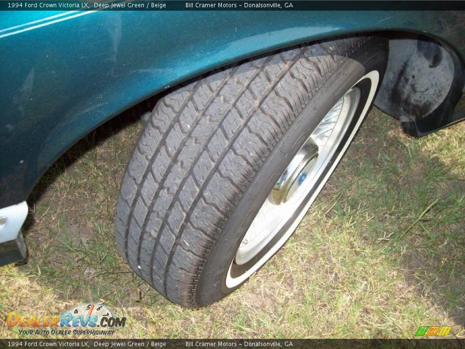 1994 Ford Crown Victoria LX Deep Jewel Green / Beige Photo #11