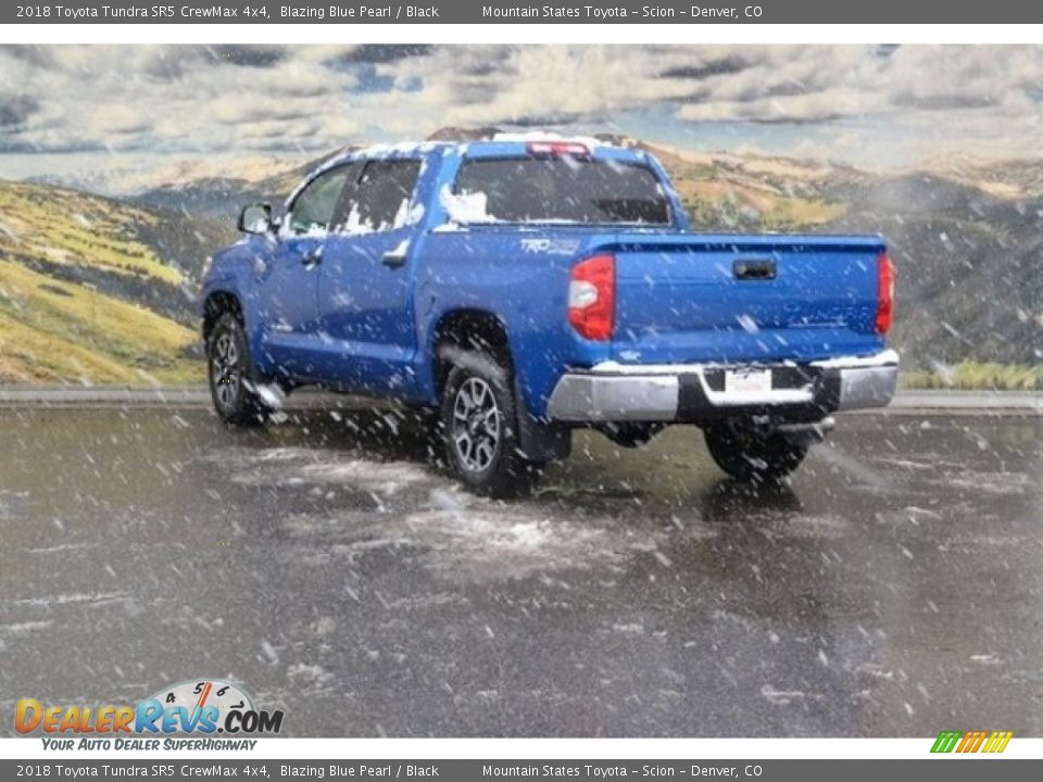 2018 Toyota Tundra SR5 CrewMax 4x4 Blazing Blue Pearl / Black Photo #3