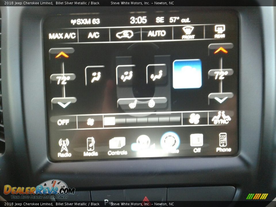 2018 Jeep Cherokee Limited Billet Silver Metallic / Black Photo #23