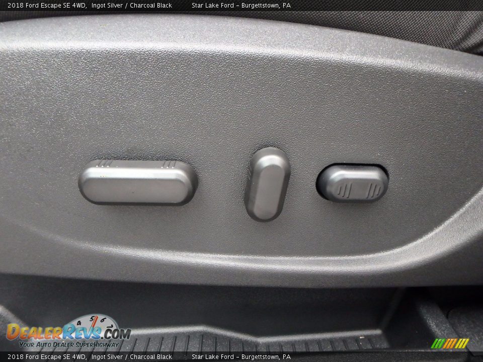 2018 Ford Escape SE 4WD Ingot Silver / Charcoal Black Photo #15