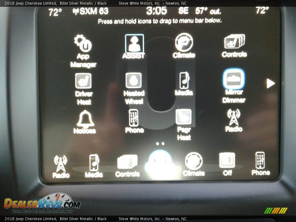 2018 Jeep Cherokee Limited Billet Silver Metallic / Black Photo #24