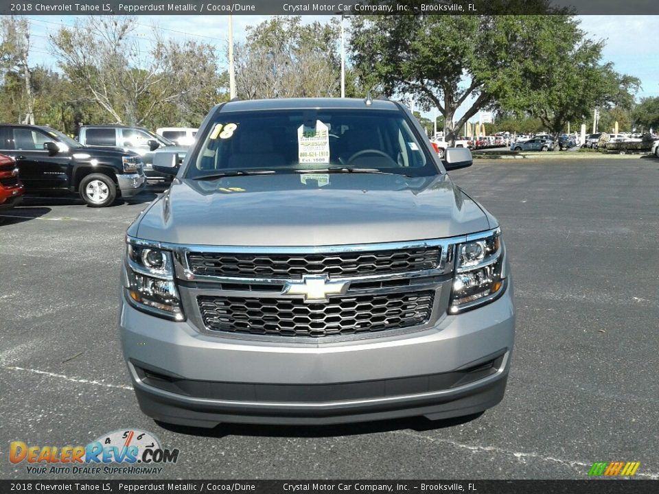 2018 Chevrolet Tahoe LS Pepperdust Metallic / Cocoa/Dune Photo #8