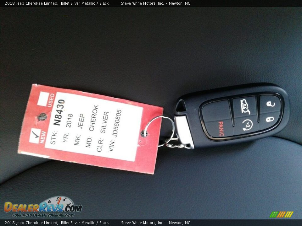 2018 Jeep Cherokee Limited Billet Silver Metallic / Black Photo #27