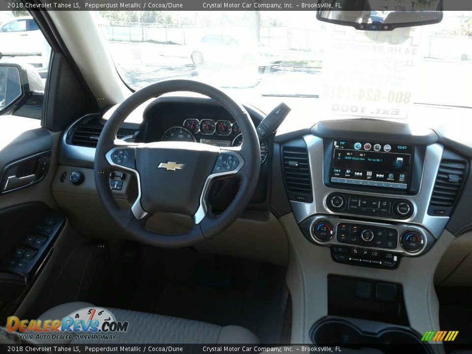 2018 Chevrolet Tahoe LS Pepperdust Metallic / Cocoa/Dune Photo #13