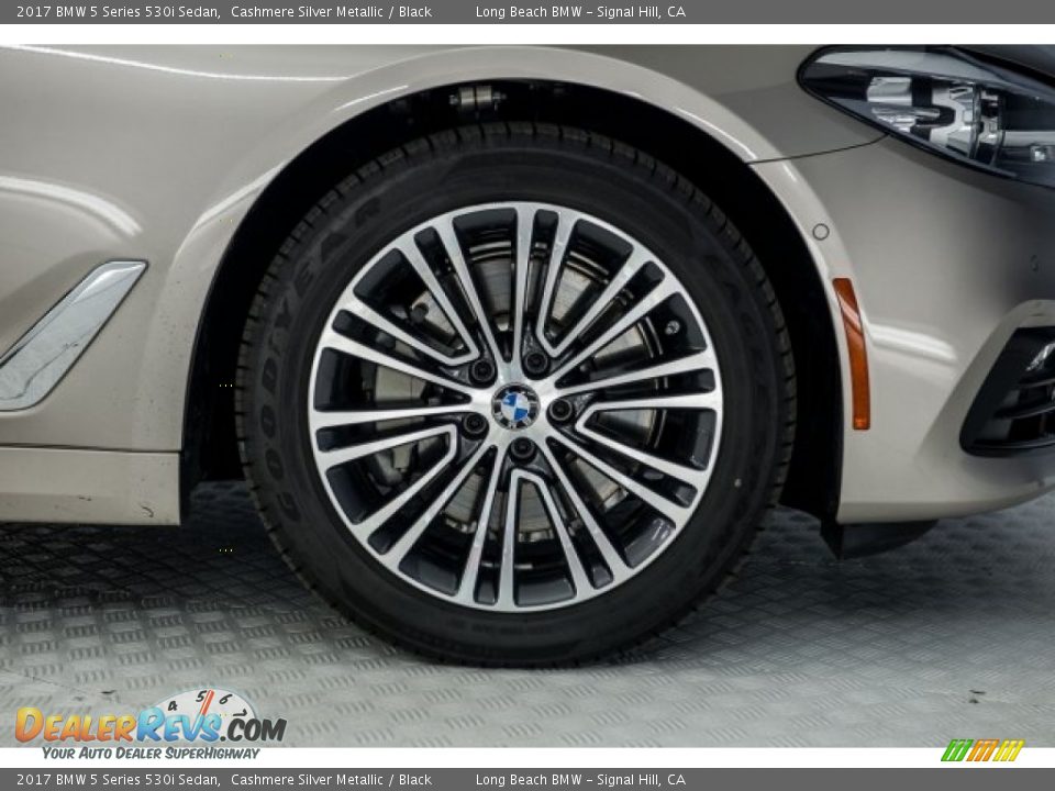 2017 BMW 5 Series 530i Sedan Cashmere Silver Metallic / Black Photo #8