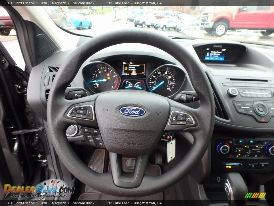 2018 Ford Escape SE 4WD Magnetic / Charcoal Black Photo #17