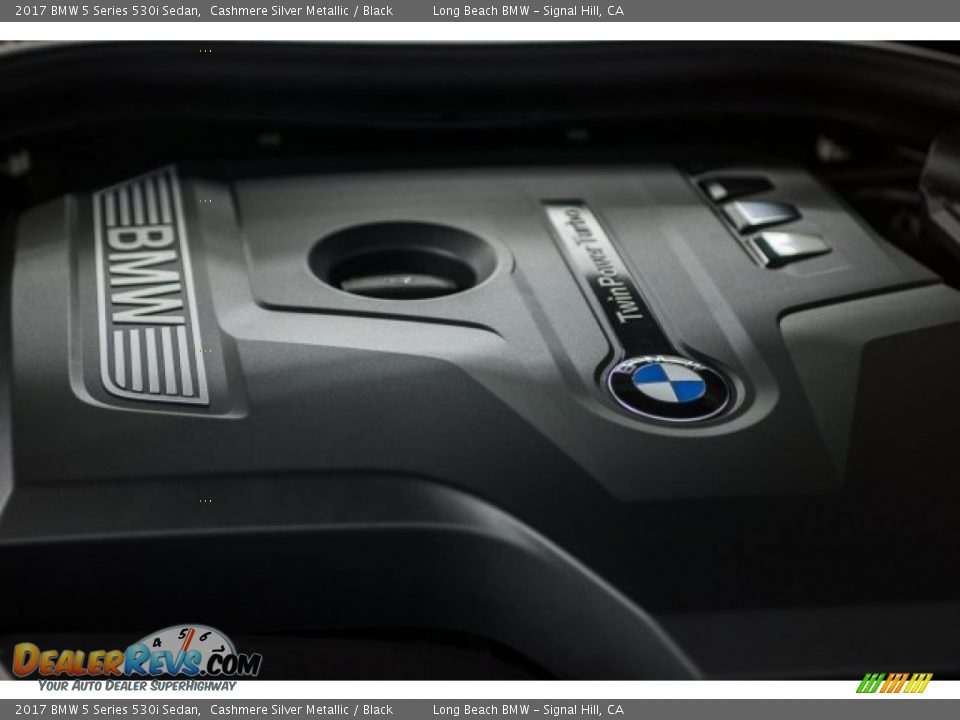 2017 BMW 5 Series 530i Sedan Cashmere Silver Metallic / Black Photo #24