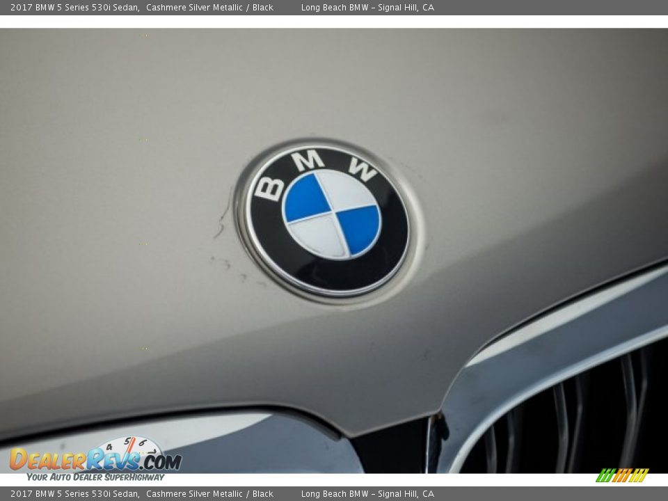 2017 BMW 5 Series 530i Sedan Cashmere Silver Metallic / Black Photo #26