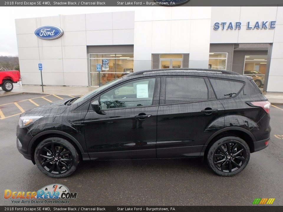 2018 Ford Escape SE 4WD Shadow Black / Charcoal Black Photo #8