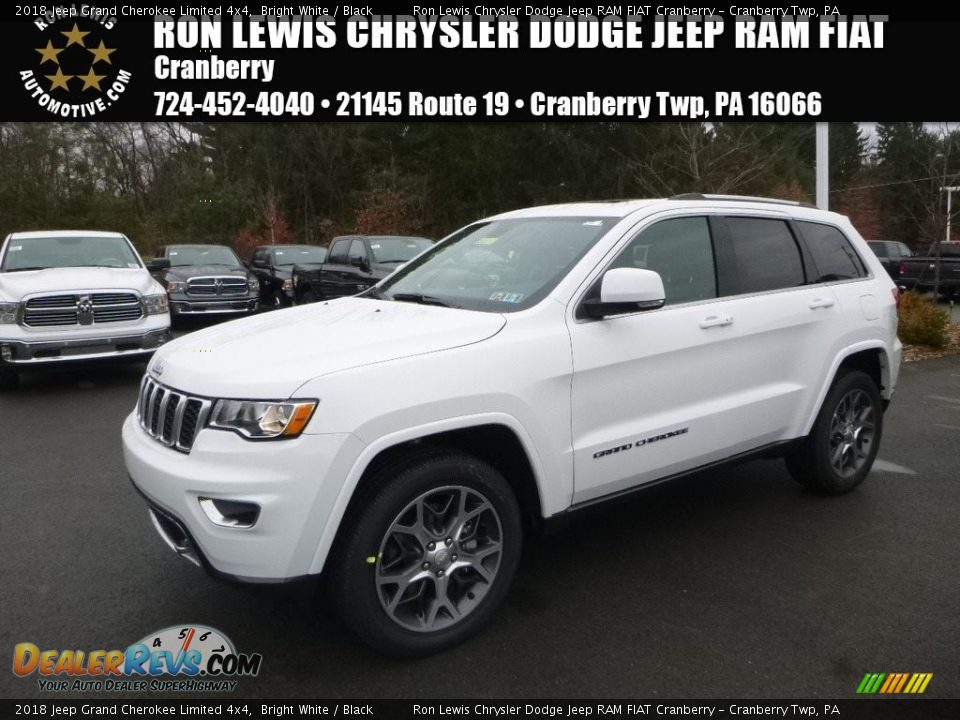 2018 Jeep Grand Cherokee Limited 4x4 Bright White / Black Photo #1