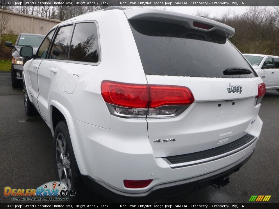 2018 Jeep Grand Cherokee Limited 4x4 Bright White / Black Photo #3